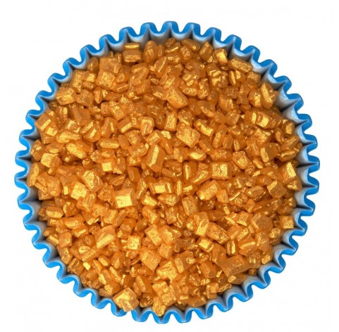 Cristalli di zucchero dorati | Decorazioni dolci e torte | Diamanti di Zucchero