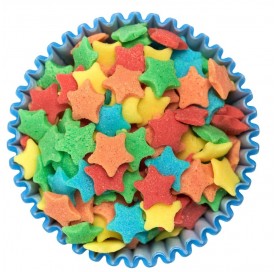 Mix stelline di zucchero colorate per decorazioni dolci - Diamanti di Zucchero
