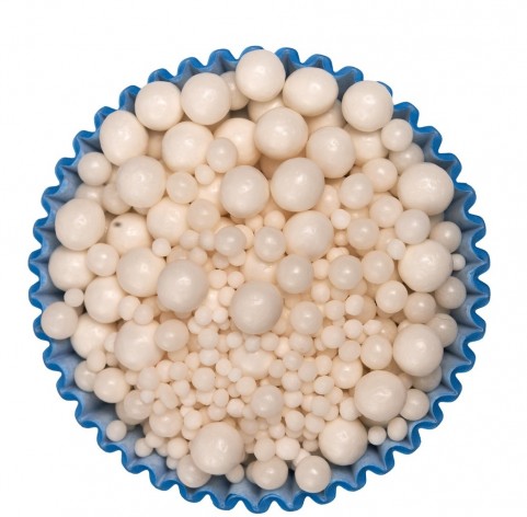 Mix sfere di zucchero bianche lucide per decorazioni - Diamanti di Zucchero