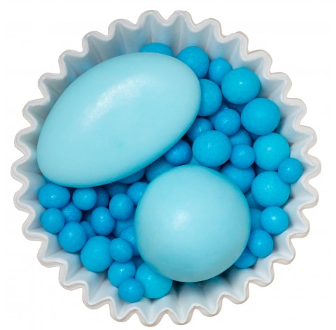 Blue Party | Confetti al cioccolato e sfere zuccherine blu - Diamanti di Zucchero