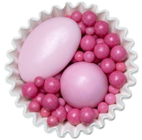 Pink Party | Confetti al cioccolato e sfere colorate lucide - Diamanti di Zucchero