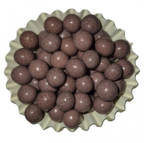 Sferici Lucidi Mocha Mousse | Biglie di zucchero marroni lucide | Diamanti di Zucchero