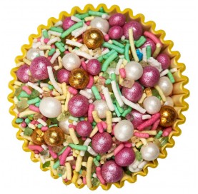 Agata | Mix di granella e sfere perlate e metallizzate | Diamanti di Zucchero