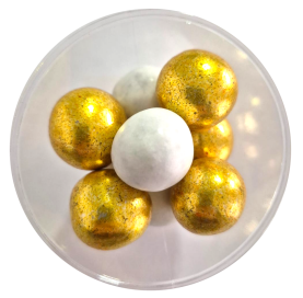 Mon Amour Bicolor Dorato | Confetti con nocciola